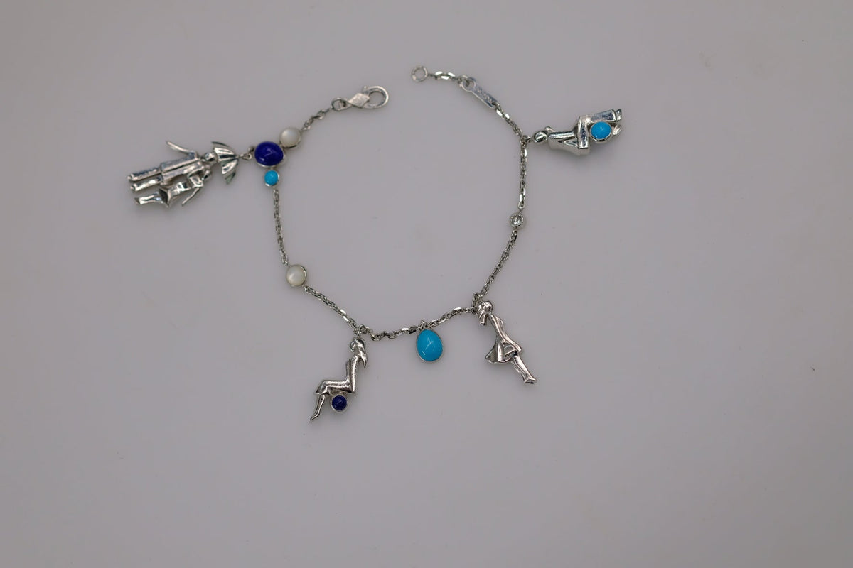 Van Cleef & Arpels 18K White Gold Romance In Paris Charm Bracelet — view 7 — Laura Milman New York