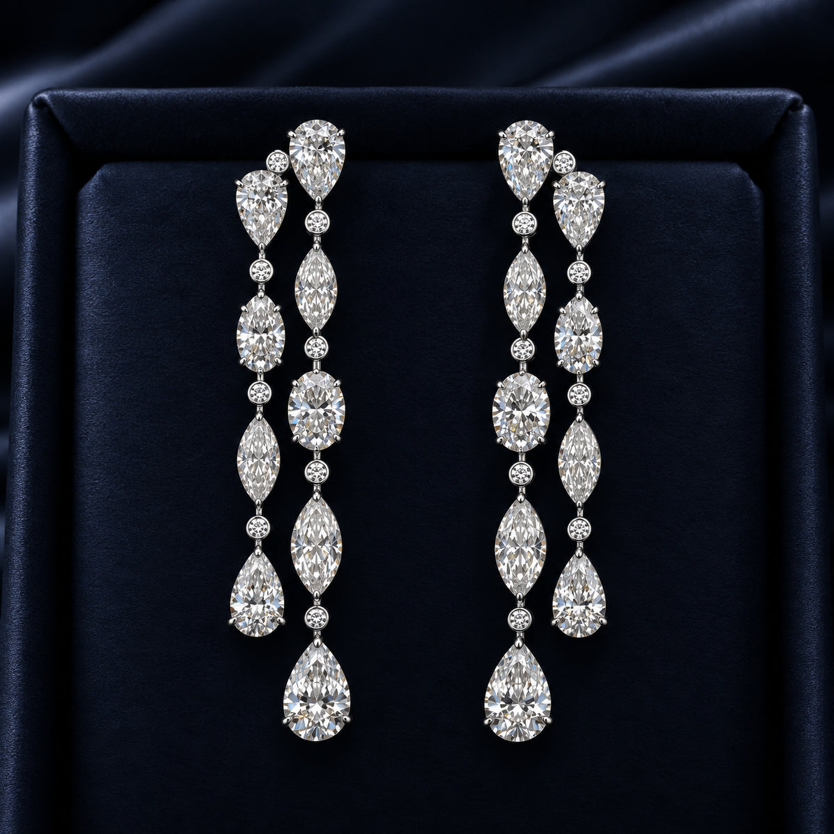 Lab Grown Diamond Drop Earrings — Laura Milman New York