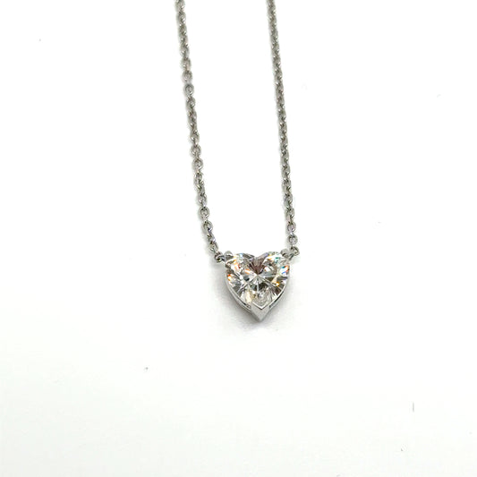 Heart Shaped Diamond Pendant (Lab Grown)