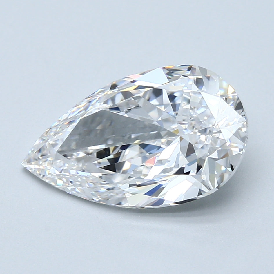 3.7ct Pear Natural Diamond — E VS1, GIA Certified