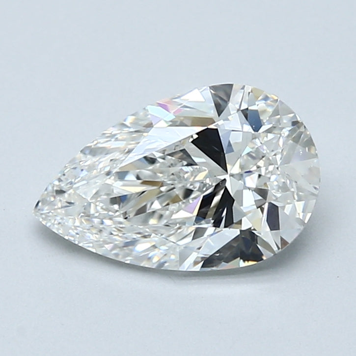 1.7ct Pear Natural Diamond — F VS2, GIA Certified