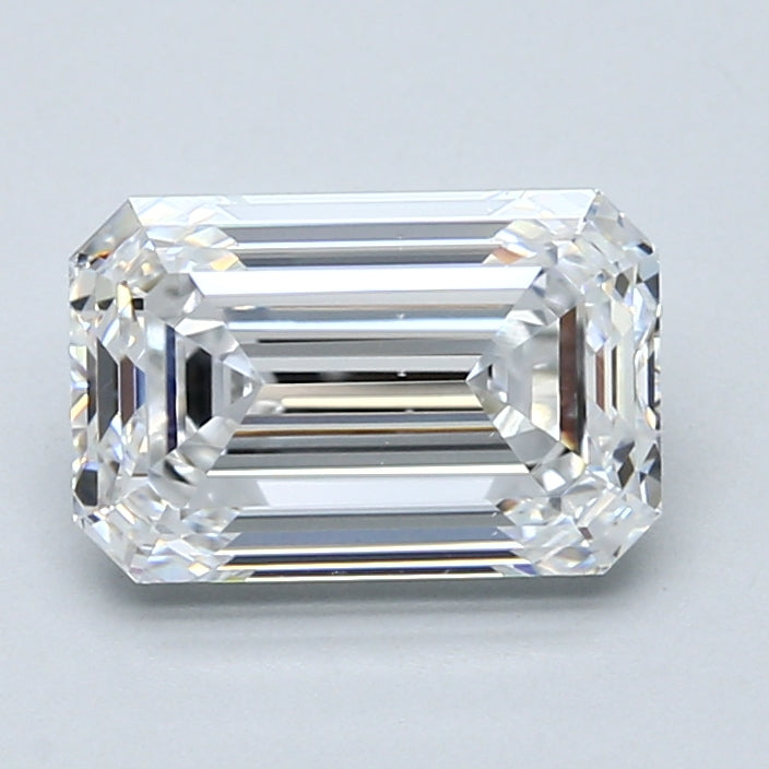 2.5ct Emerald Natural Diamond — D VS1, GIA Certified