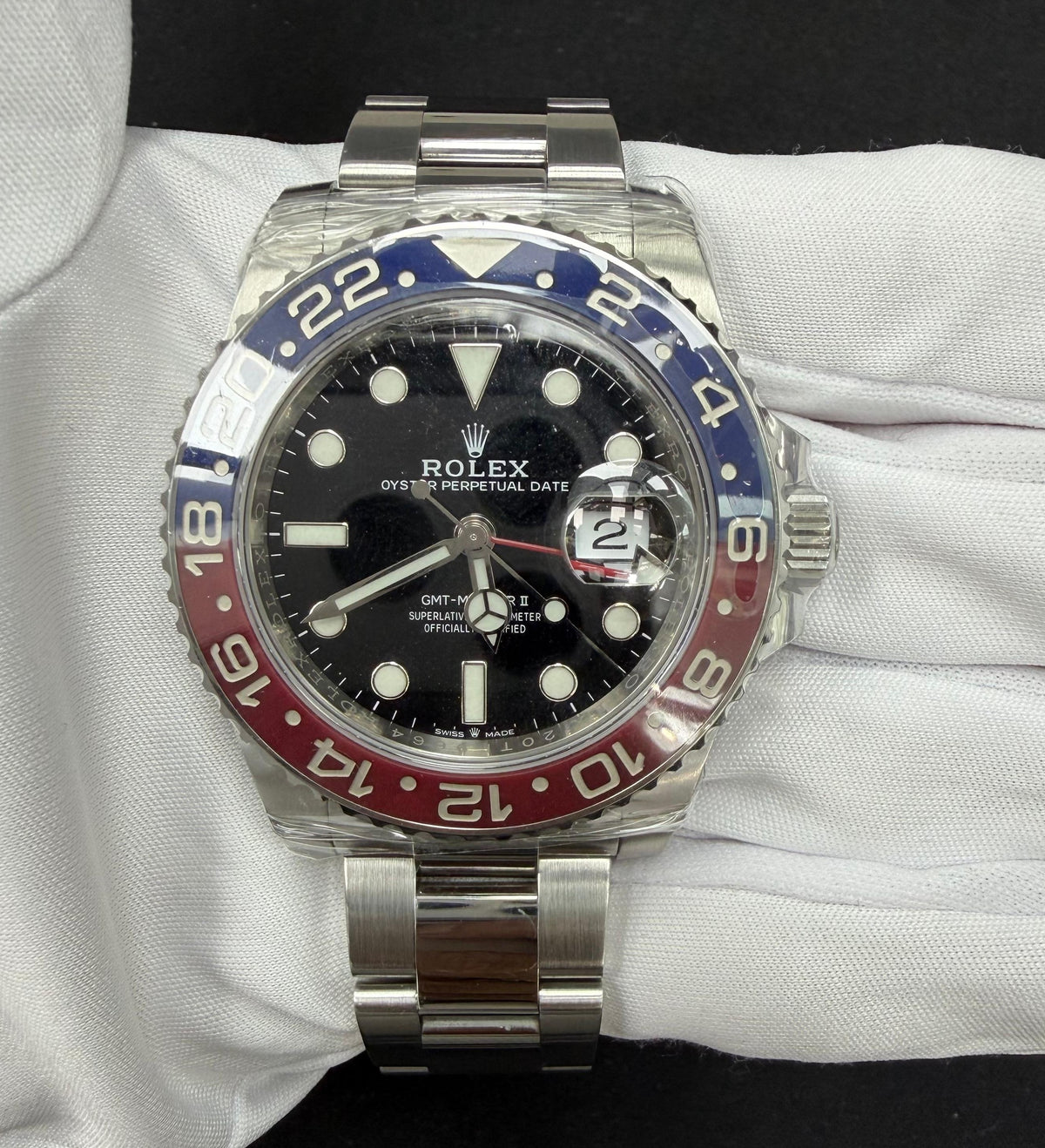 ROLEX GMT MASTER II 126710BLRO — view 2 — Laura Milman New York