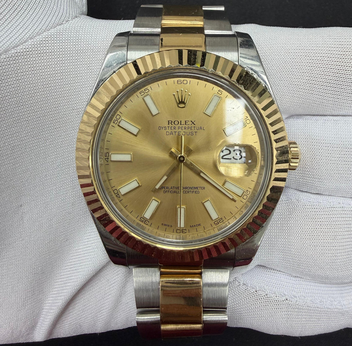 ROLEX DATEJUST II 116333 — view 2 — Laura Milman New York