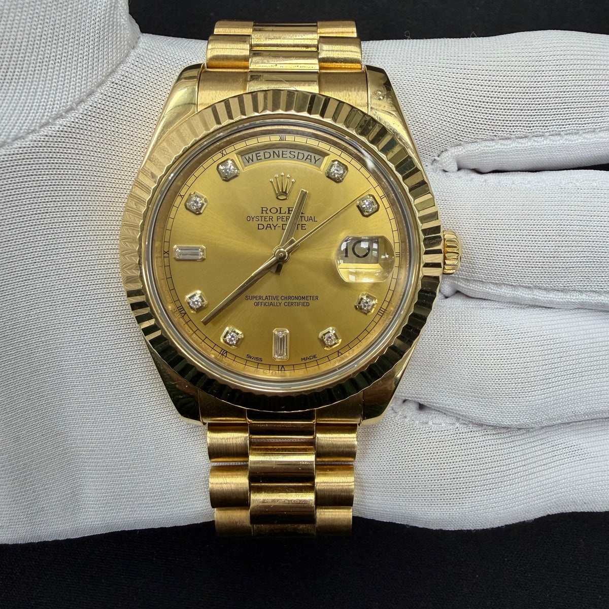 ROLEX DAY-DATE 218238 — view 2 — Laura Milman New York