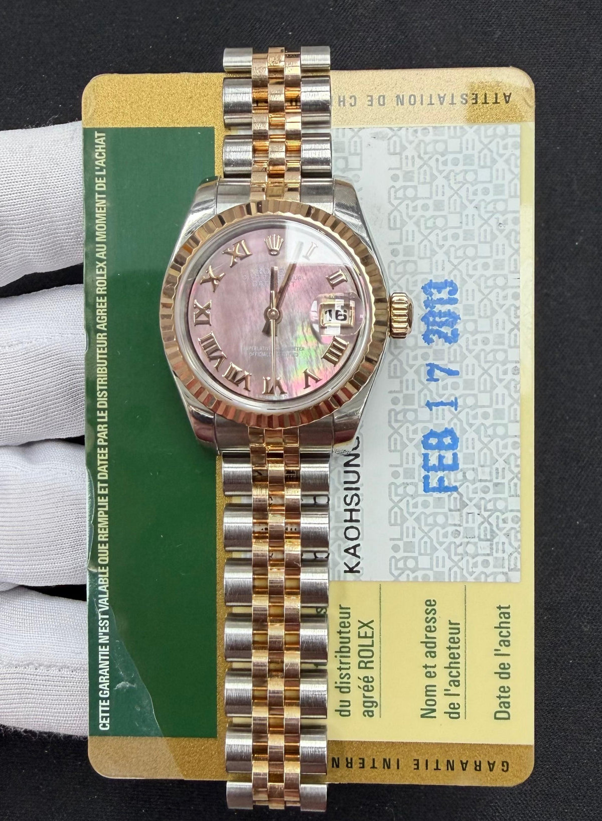 ROLEX LADY DATE JUST 179171 — view 3 — Laura Milman New York