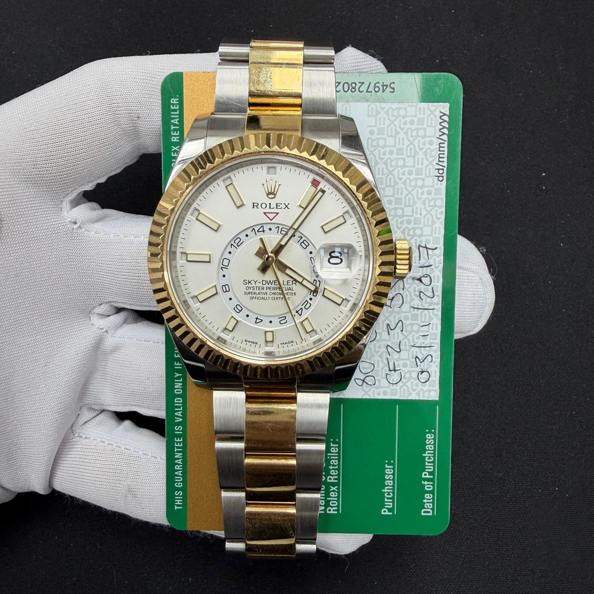 ROLEX SKY DWELLER 326933 — view 3 — Laura Milman New York