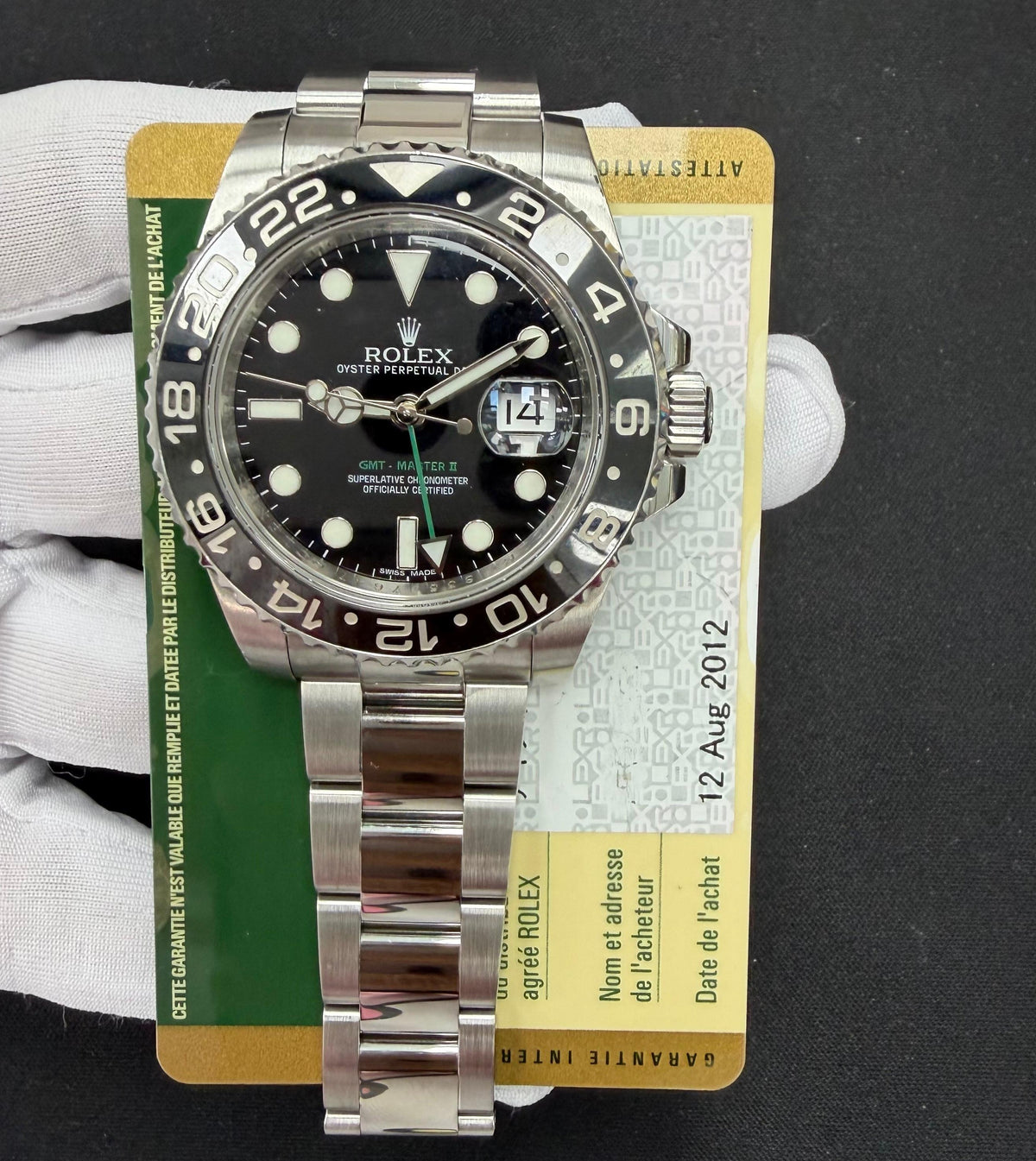 ROLEX GMT MASTER II 116710LN — view 3 — Laura Milman New York
