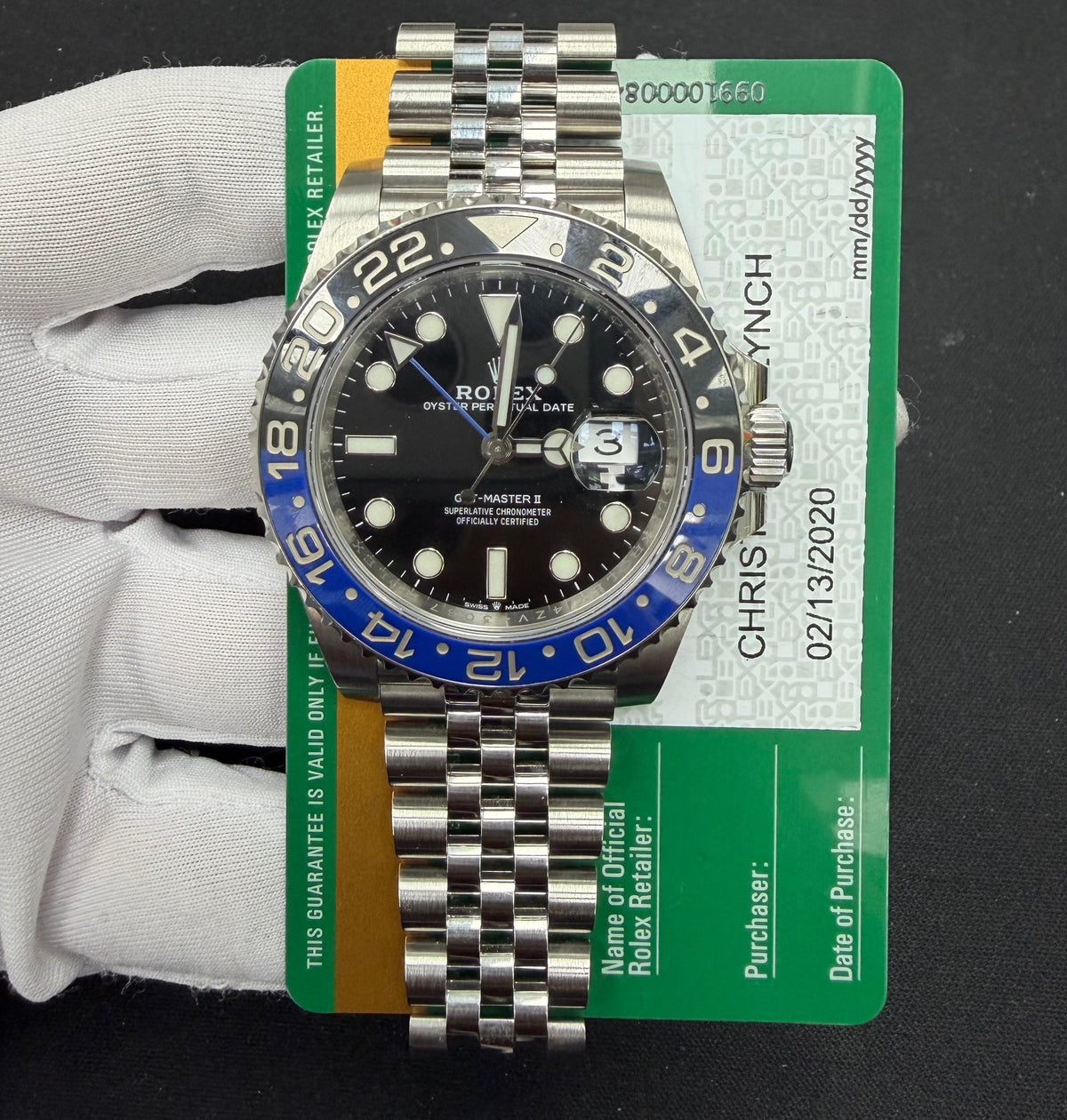 ROLEX GMT MASTER II 126710BLNR — view 3 — Laura Milman New York