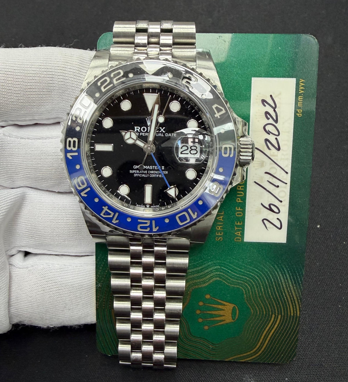 ROLEX GMT MASTER II 126710BLNR — view 3 — Laura Milman New York