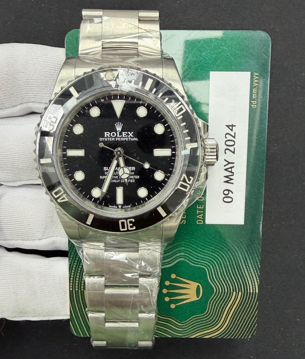 ROLEX SUBMARINER NO DATE 124060 — view 3 — Laura Milman New York