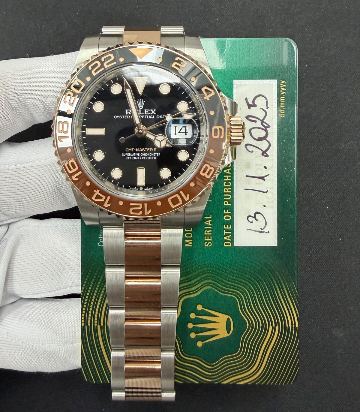 ROLEX GMT MASTER II 126711CHNR — view 3 — Laura Milman New York