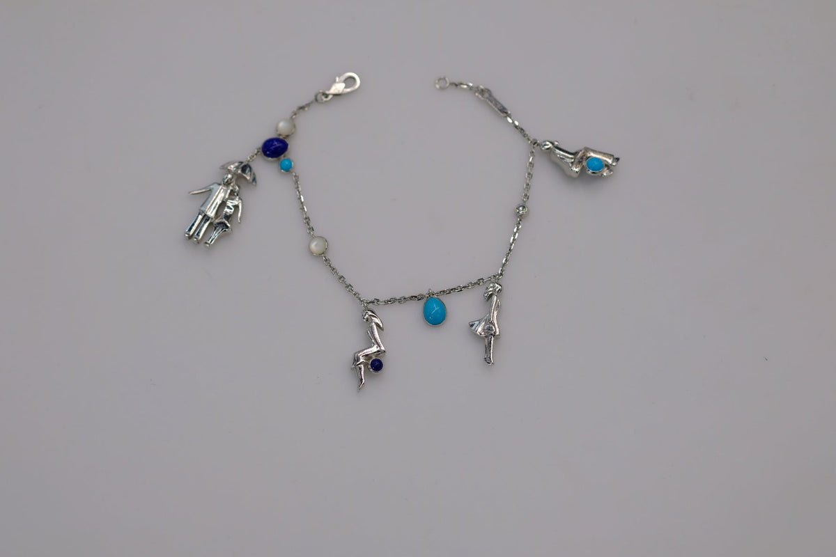 Van Cleef & Arpels 18K White Gold Romance In Paris Charm Bracelet — view 6 — Laura Milman New York
