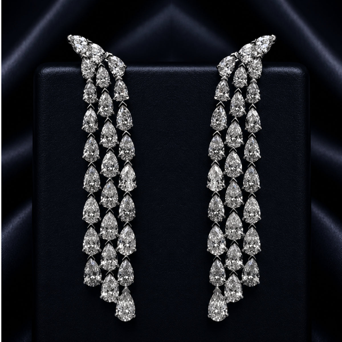 Luxury Drop Earrings with Lab Grown Diamonds — Laura Milman New York