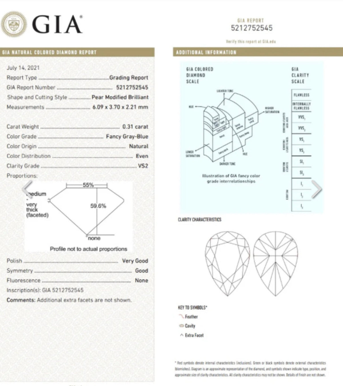 2.22ct Fancy Deep Brown-Pink Pear Diamond VS2 GIA Ring with Blue Diamond Sides — view 10 — Laura Milman New York