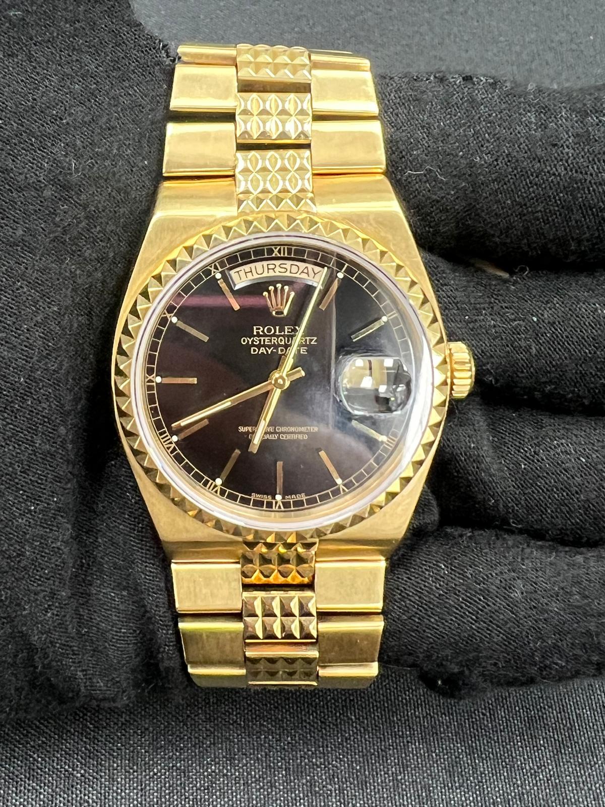 ROLEX DAY-DATE OYSTERQUARTZ 19028 — view 2 — Laura Milman New York