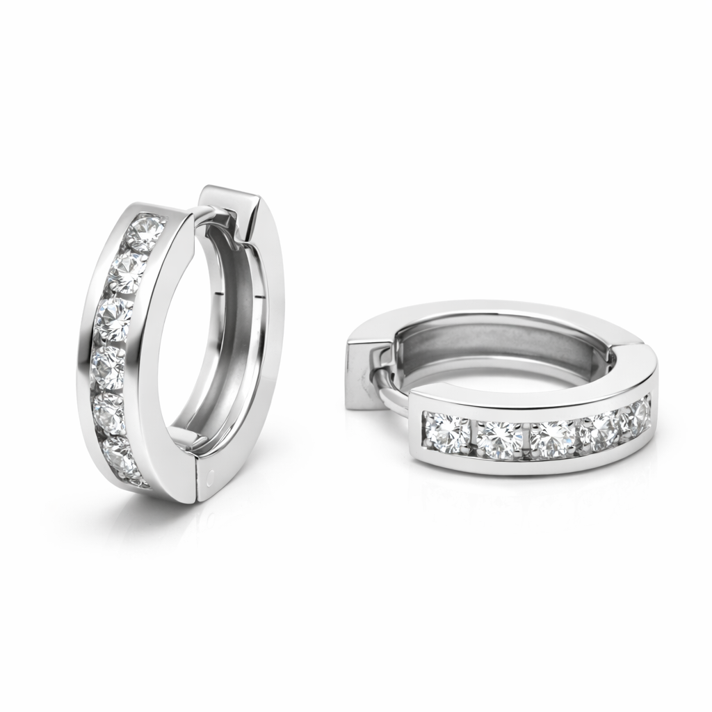 Diamond Huggie Earrings - Laura Milman New York
