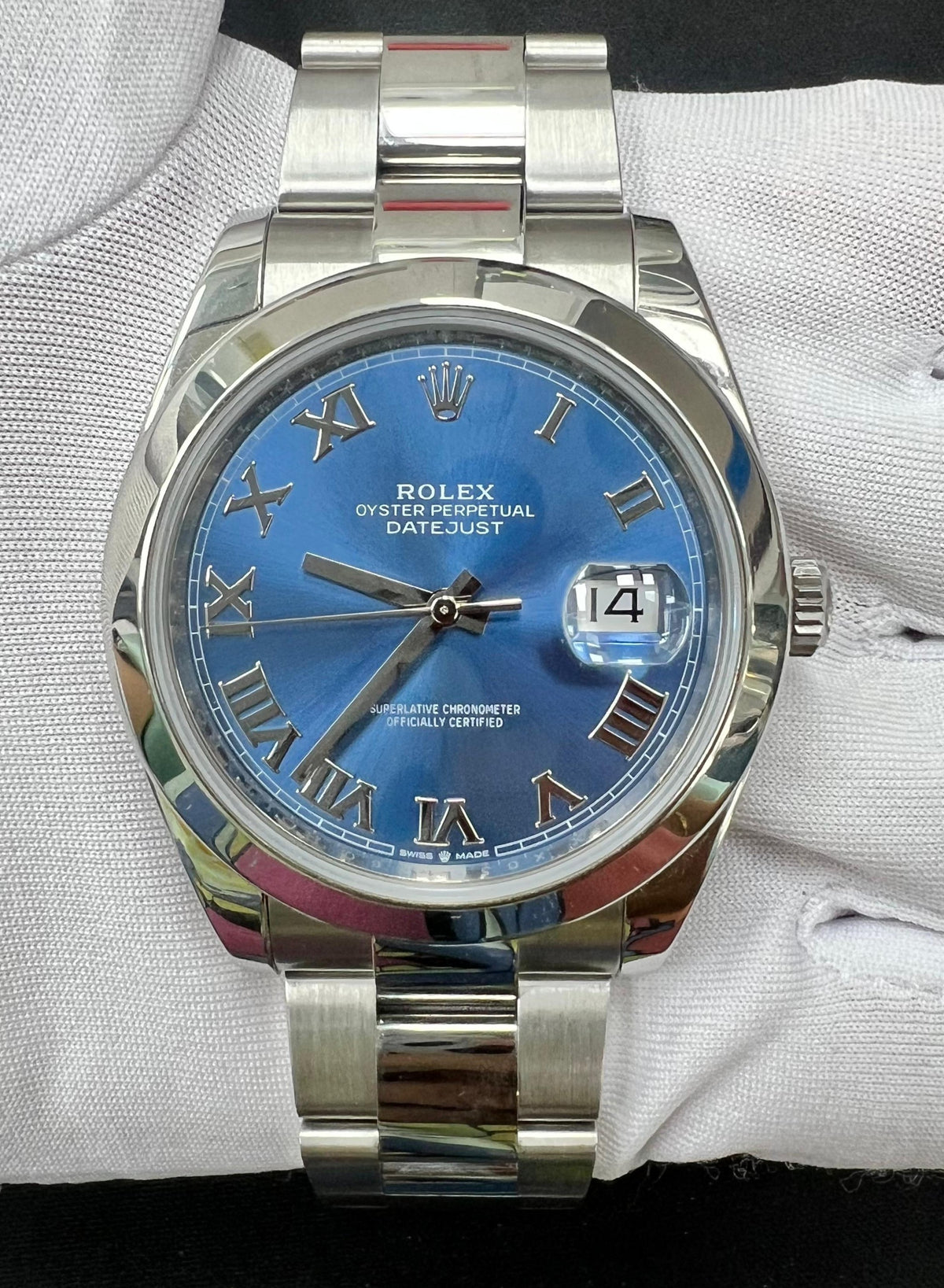 ROLEX DATEJUST 126300 — view 2 — Laura Milman New York