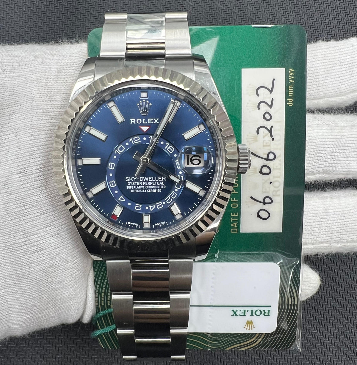 ROLEX SKY DWELLER 326934 — view 3 — Laura Milman New York