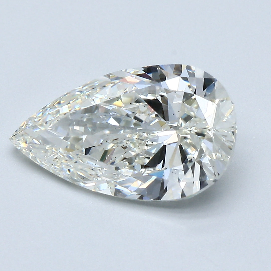 3.01ct Pear Natural Diamond — J VS2, GIA Certified