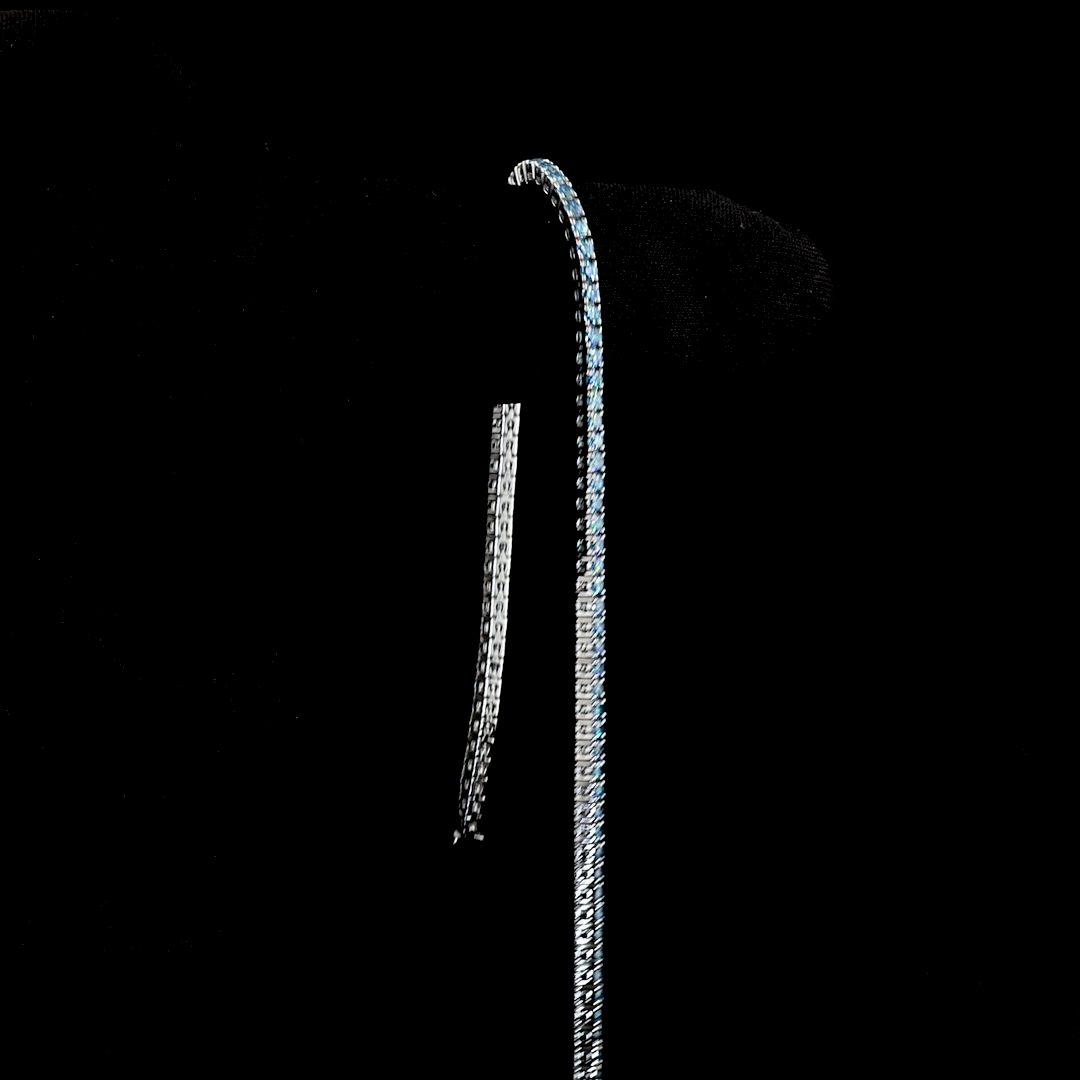 Lab-Grown Round Diamond Tennis Bracelet — Prong — 1.60 ct 14K WHITE GOLD — Laura Milman New York