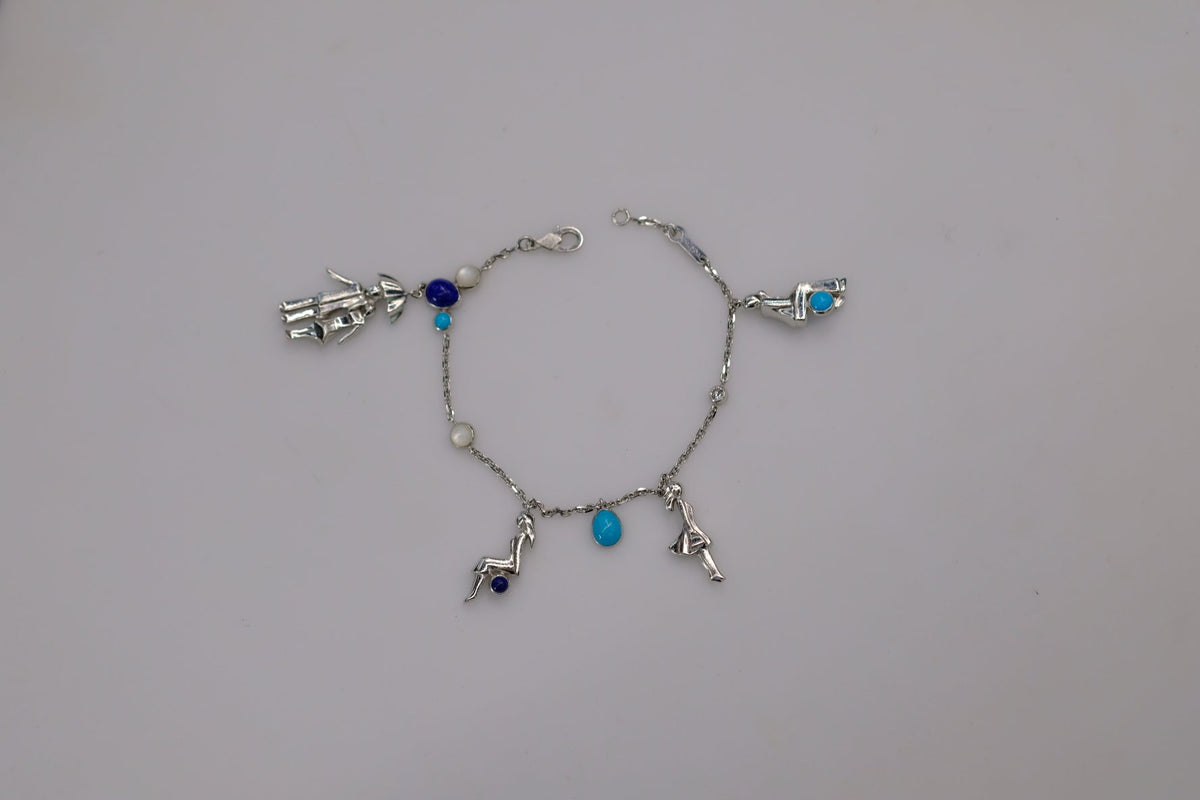 Van Cleef & Arpels 18K White Gold Romance In Paris Charm Bracelet — view 8 — Laura Milman New York