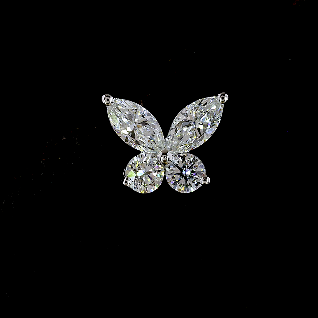 0.67 CT Marquise Lab Grown Diamond Stud Earrings in 14K White Gold — Laura Milman New York