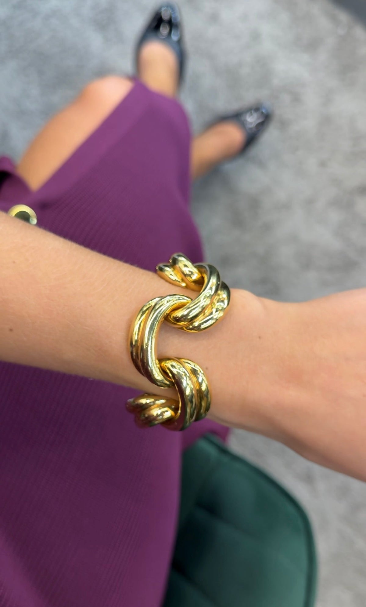 Tiffany & Co. 18K Yellow Gold 1970's Open Link Drapes Bracelet — view 6 — Laura Milman New York
