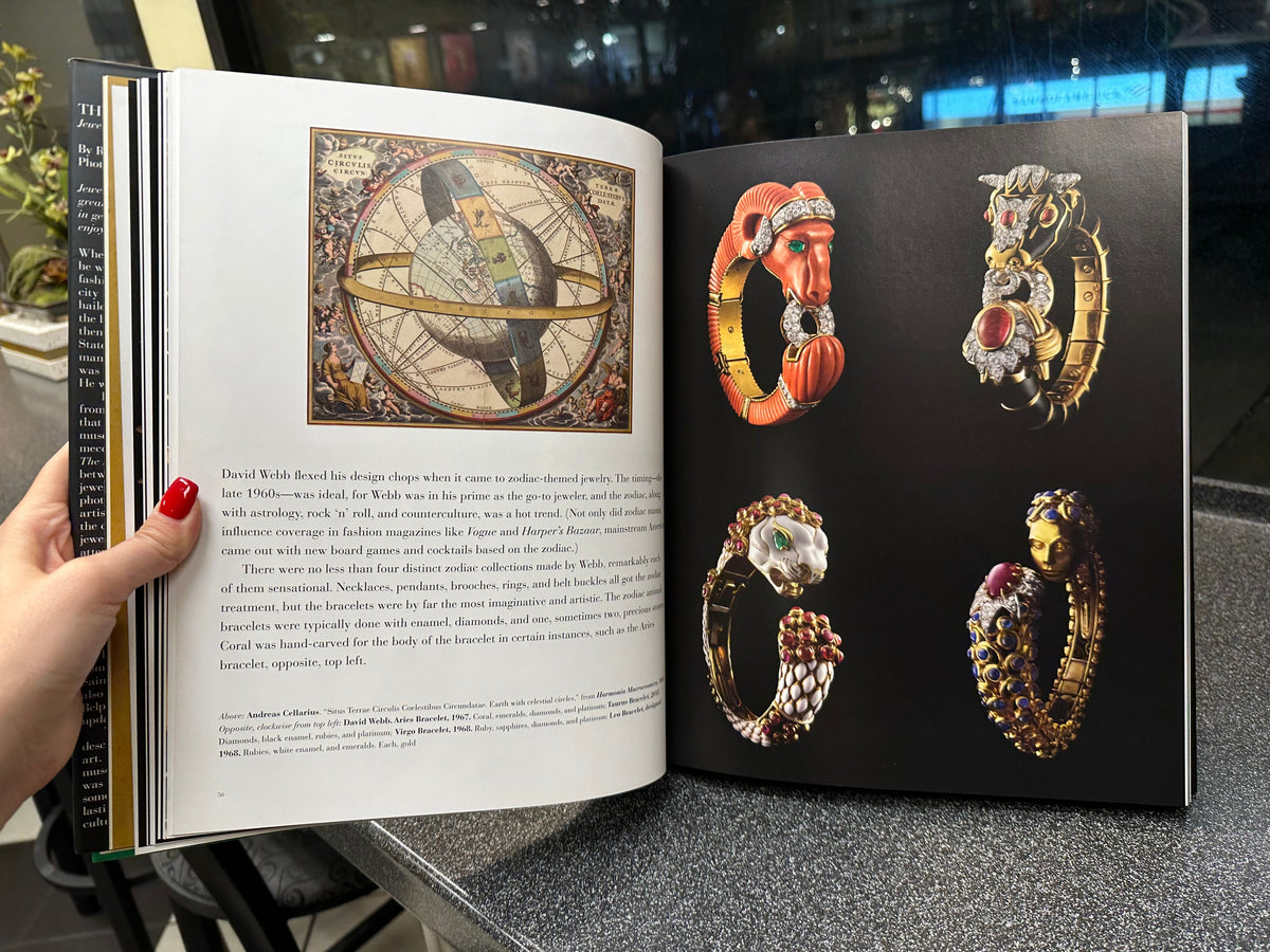 David Webb Platinum & 18K Yellow Gold Black Enamel Red Ruby Diamond Bull Bracelet — view 6 — Laura Milman New York