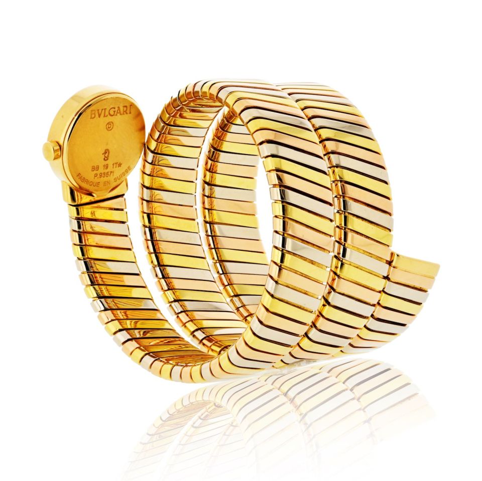 Bvlgari Serpenti Tubogas 18K Tri-Color Gold Vintage Watch