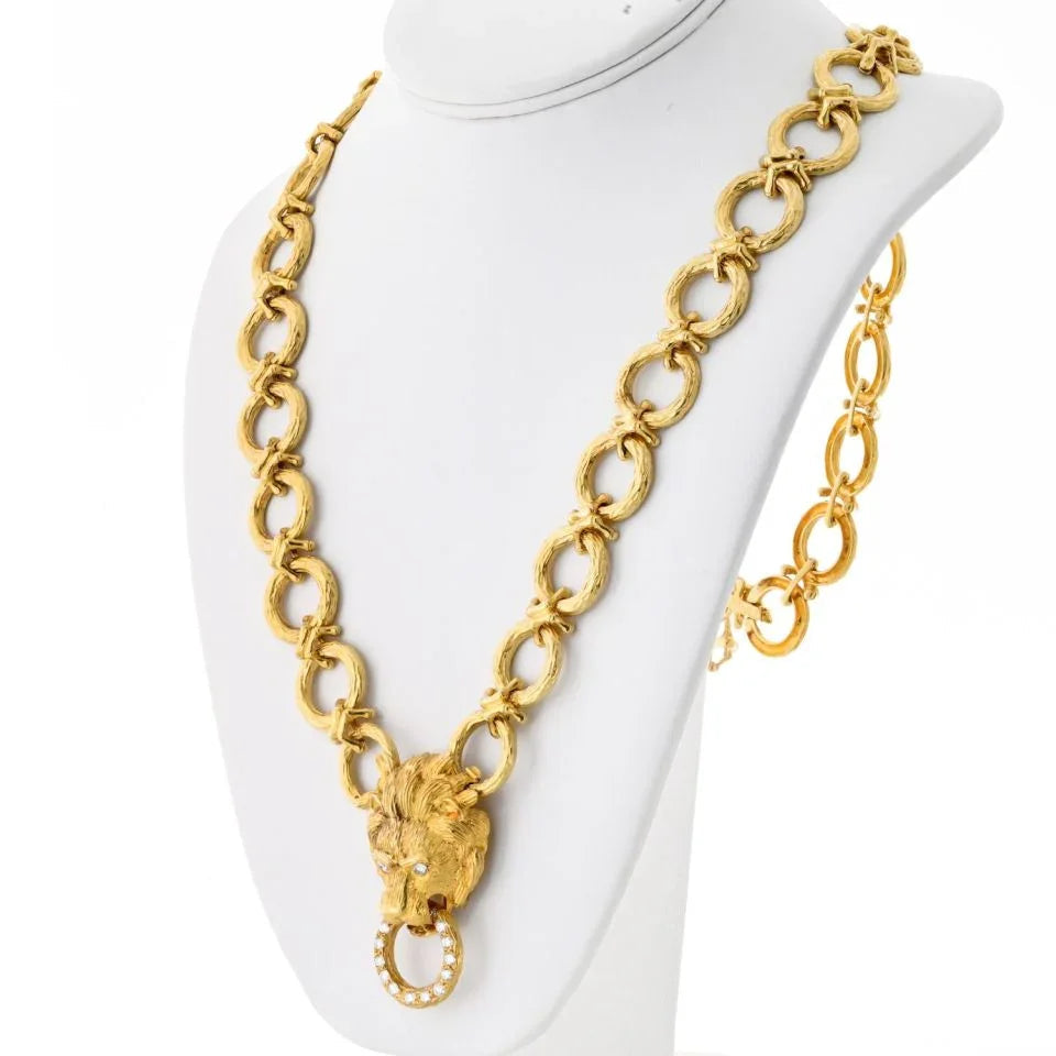 Van Cleef & Arpels 18K Yellow Gold 30 Inches Convertable Bracelet Brooch Necklace — view 2 — Laura Milman New York
