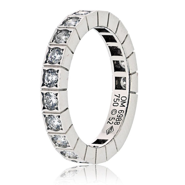 Cartier Lanieres 18K White Gold Lanieres Diamond, Eu 52 Ring — view 2
