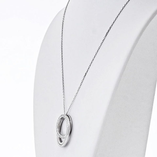 Cartier 18K White Gold Diamond Etincelle Pendant — view 2