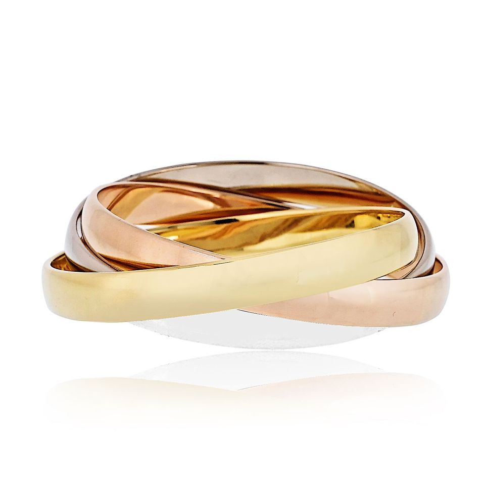 Cartier Trinity 18K Tri Color Roller Bracelet — Laura Milman New York