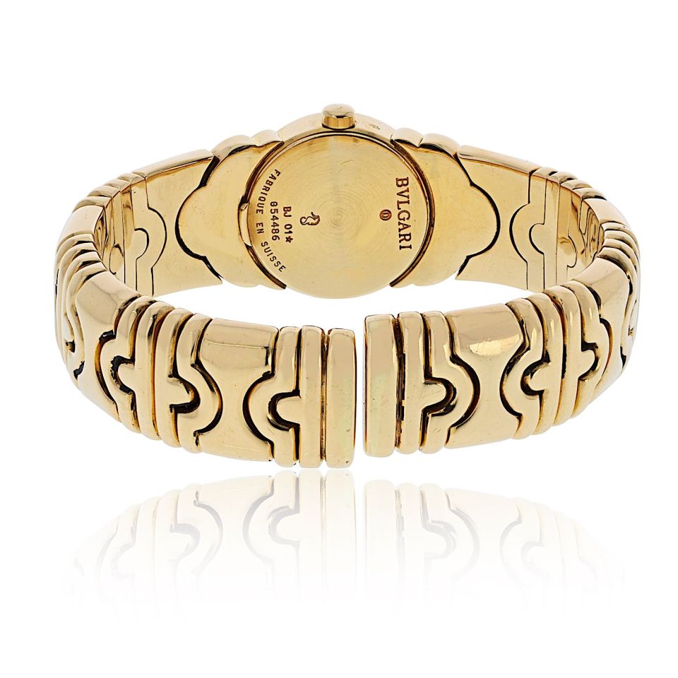 Pre-Owned Bvlgari Parentesi 18K Yellow Gold BJ 01 H54486 Watch view 4 - Bvlgari — Laura Milman New York