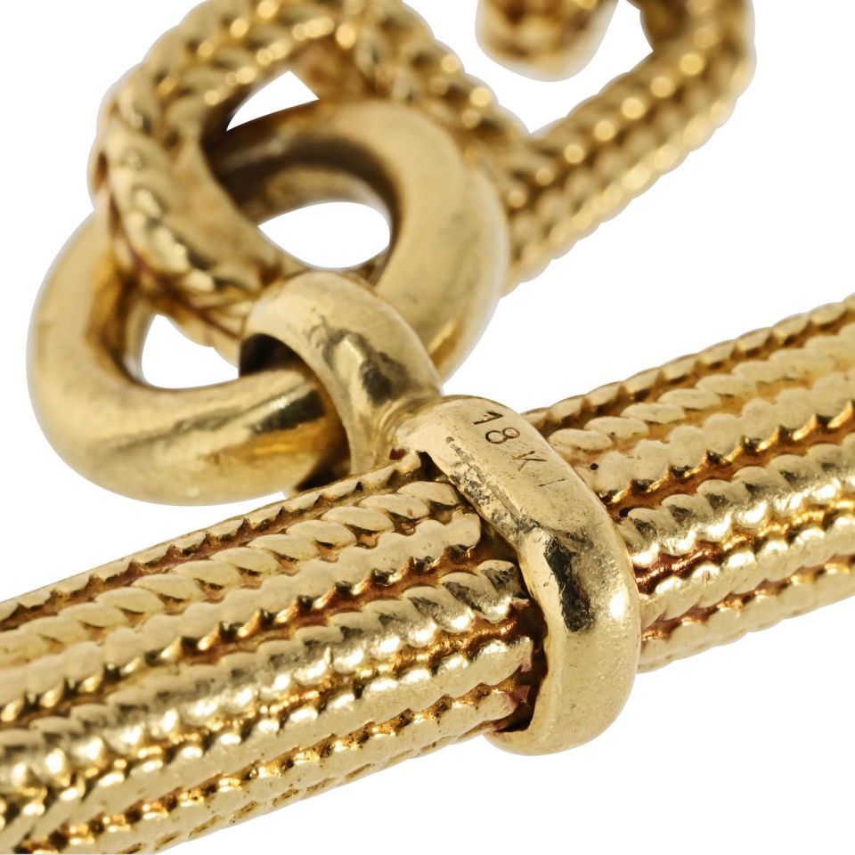 Hermès Toggle 18K Yellow Gold Chain D'ancre Bracelet — view 7 — Laura Milman New York