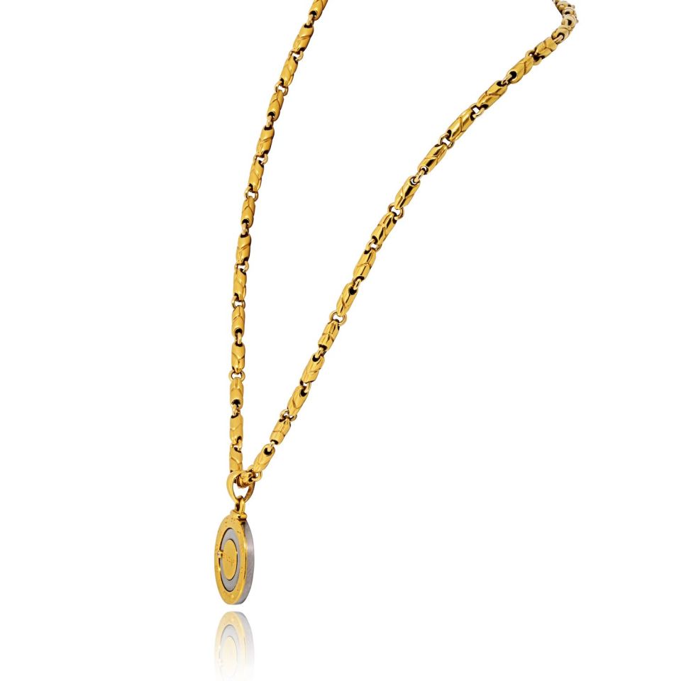 Bvlgari Zodiac Kingdom Coin Style Horoscope Pendant — view 2 — Laura Milman New York