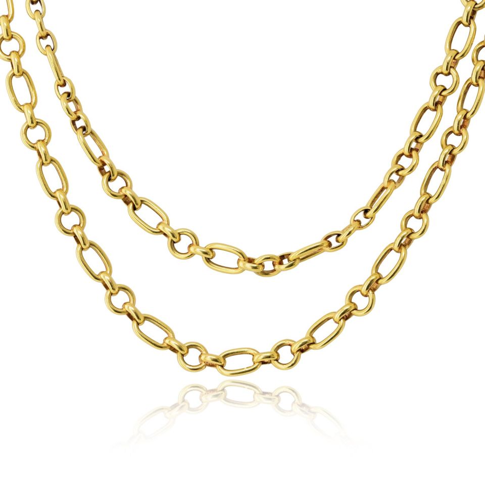 Van Cleef & Arpels 18K Yellow Gold 36 Inches Georges L'enfant Chain — view 3 — Laura Milman New York