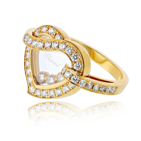 Chopard Happy Diamonds 18K Yellow Gold Happy Diamonds Heart Ring — view 2