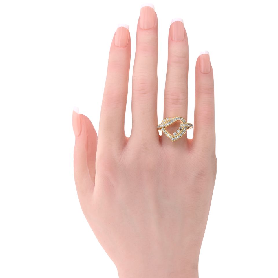 Chopard Happy Diamonds 18K Yellow Gold Happy Diamonds Heart Ring — view 5 — Laura Milman New York