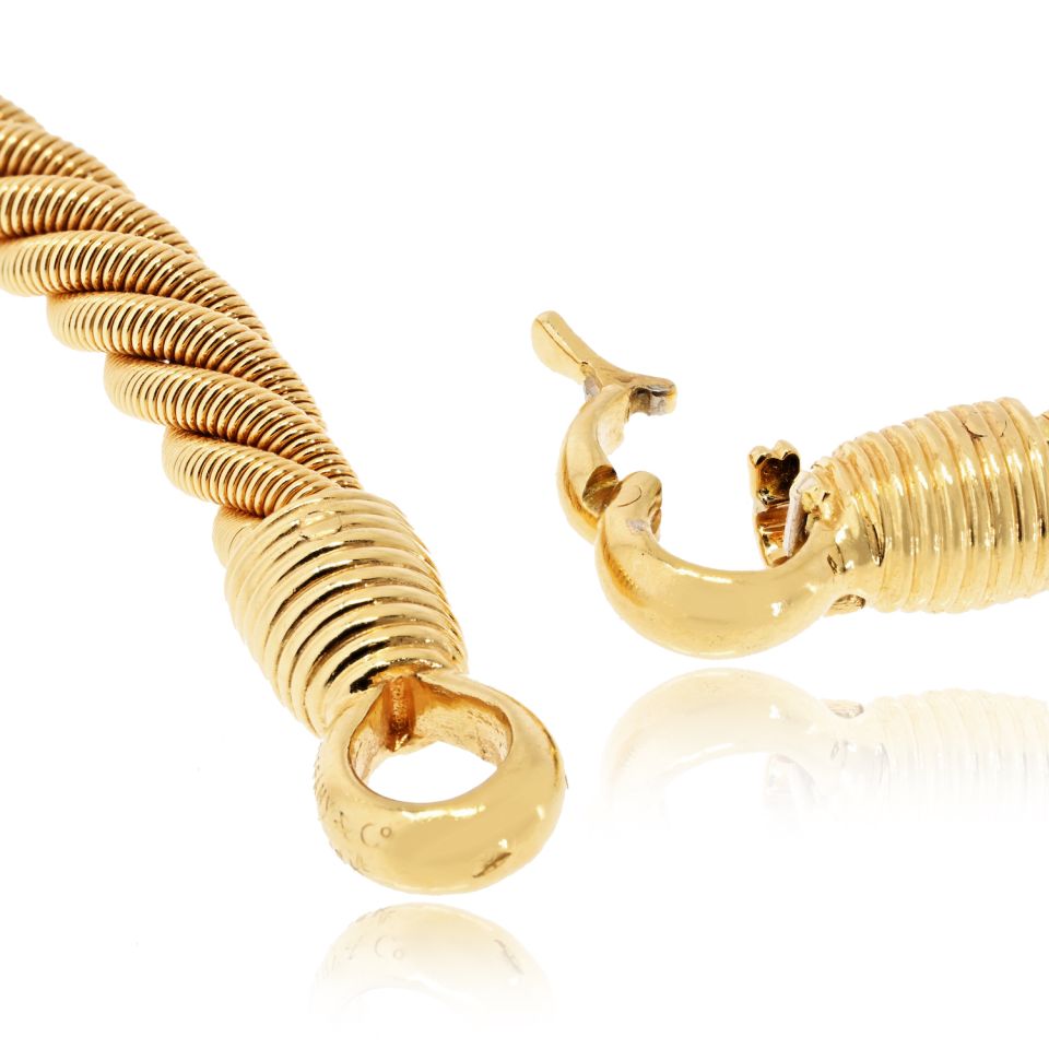 Tiffany & Co. 18K Yellow Gold Georges L'enfant Nautical Rope Chain 28 Inch Necklace — view 7 — Laura Milman New York