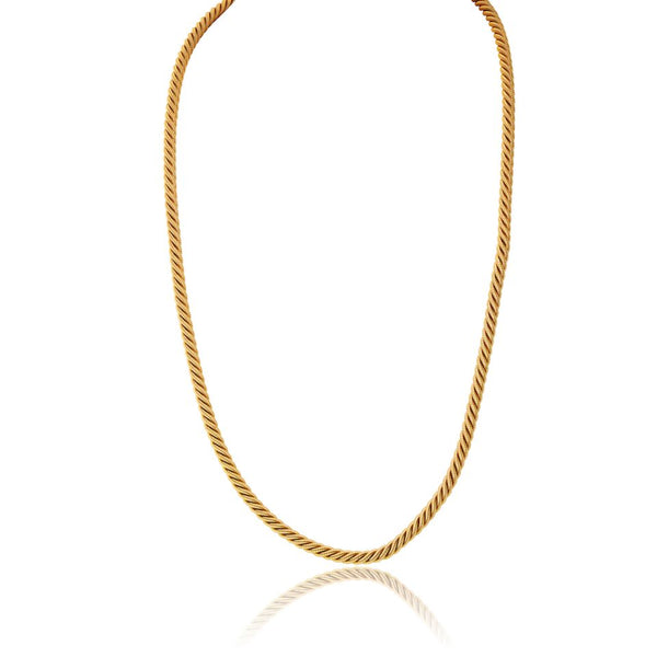 Tiffany & Co. 18K Yellow Gold Georges L'enfant Nautical Rope Chain 28 Inch Necklace
