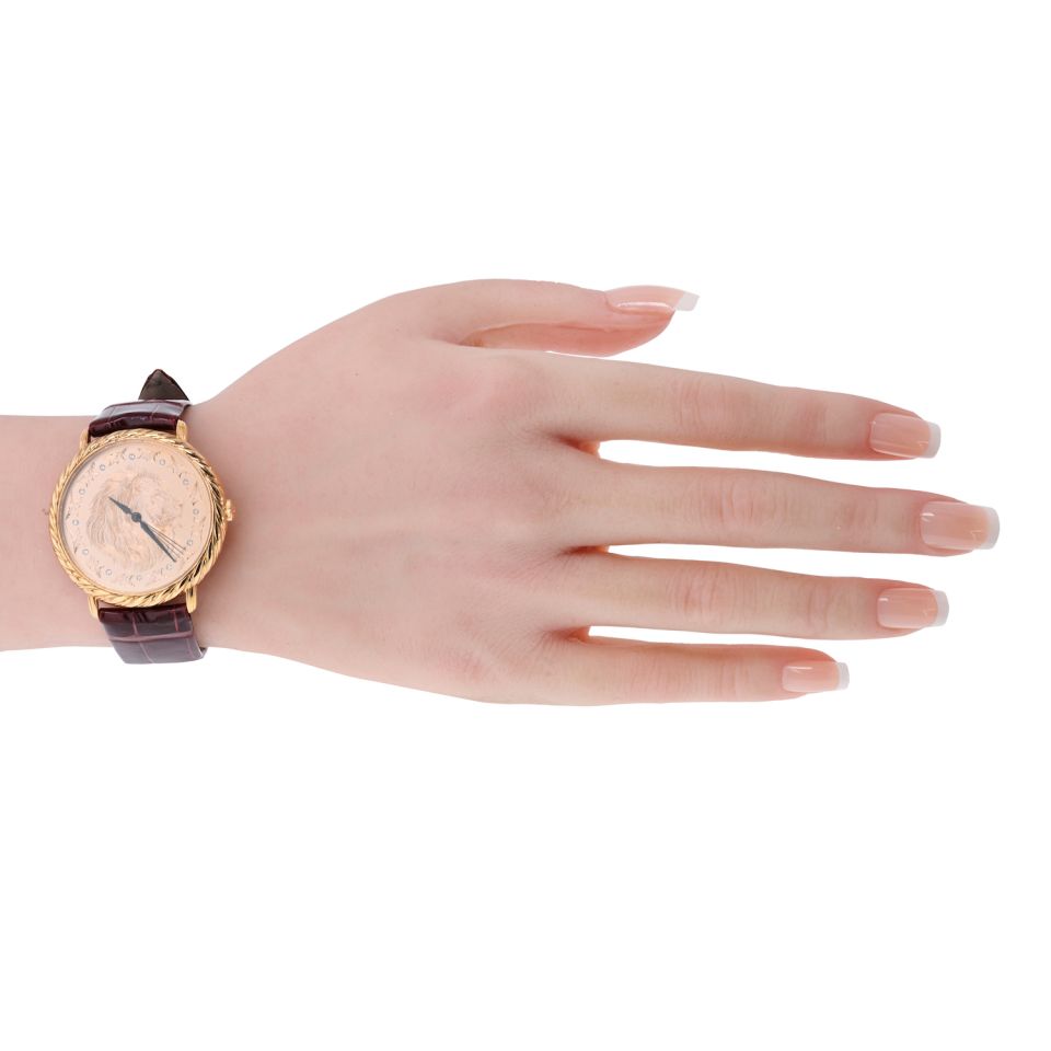 Pre-Owned Buccellati 18K Yellow Gold Audachron 5111 38.5mm Watch — view 5 — Laura Milman New York