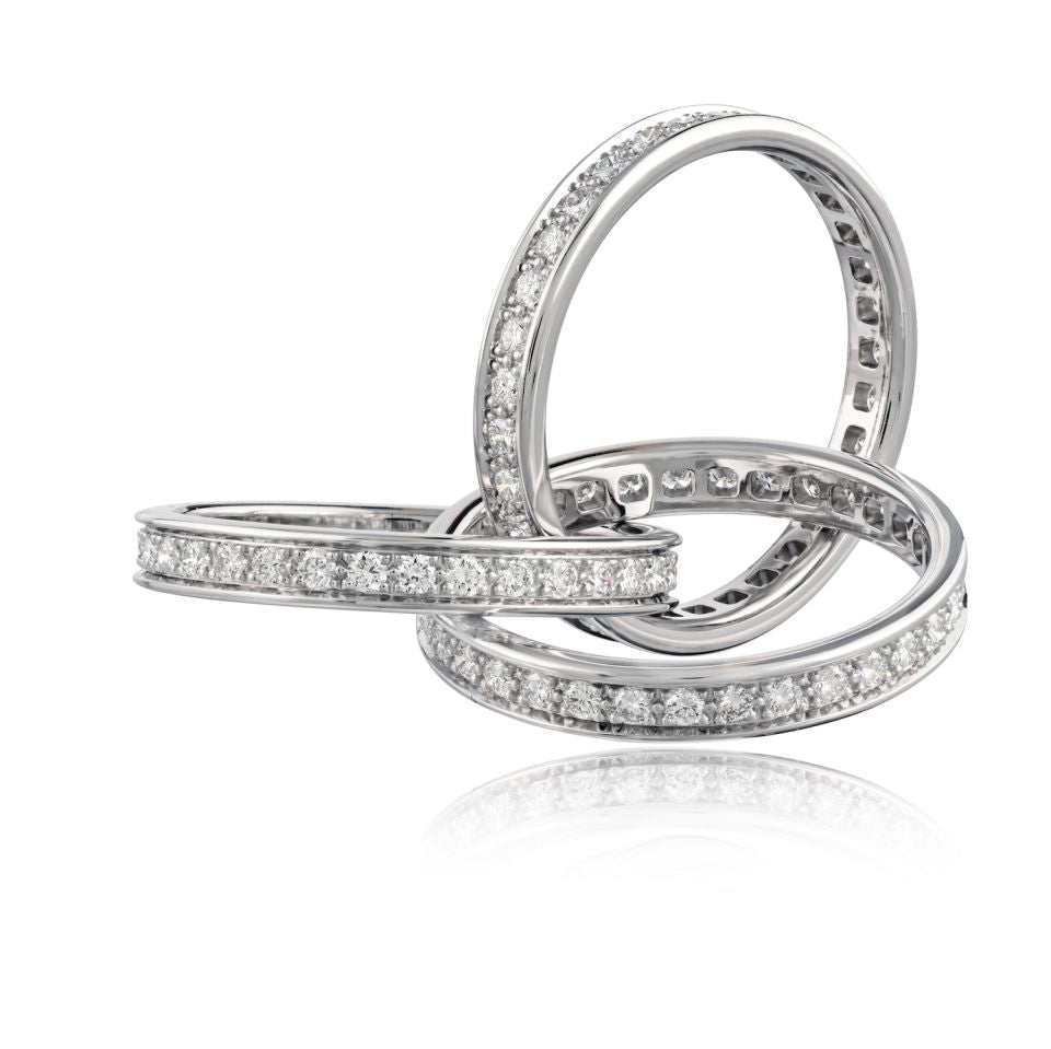 Cartier Trinity 18K White Gold Eu 55 Trinity Circa 1999 Ring — view 4 — Laura Milman New York