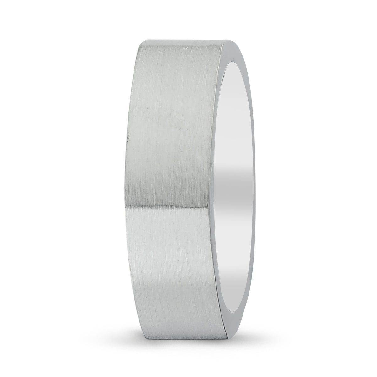Men's Wedding Band with Beveled Matte Finish & Milgrain (Copy) - Laura Milman New York