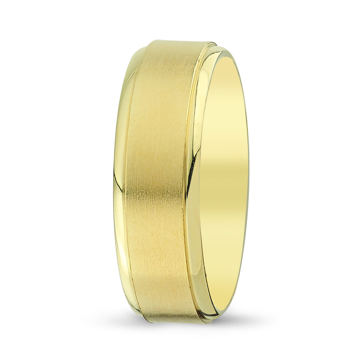 Men's Wedding Band with Beveled Matte Finish & Milgrain (Copy 15 - Laura Milman New York