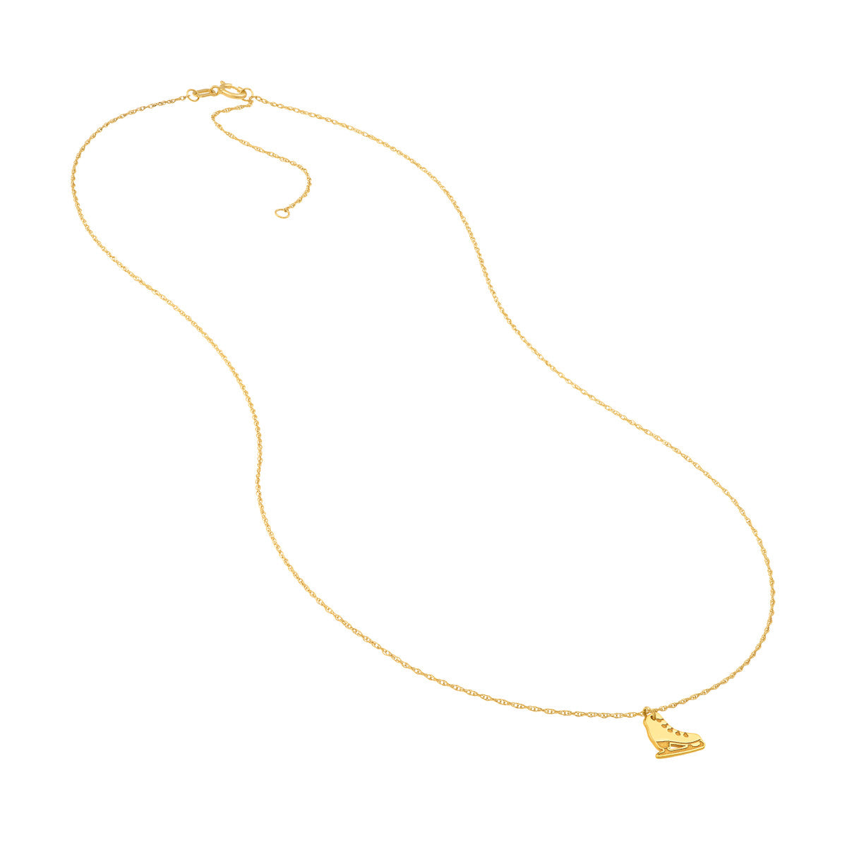 14K Gold Adjustable Necklace So You Ice Skate Necklace