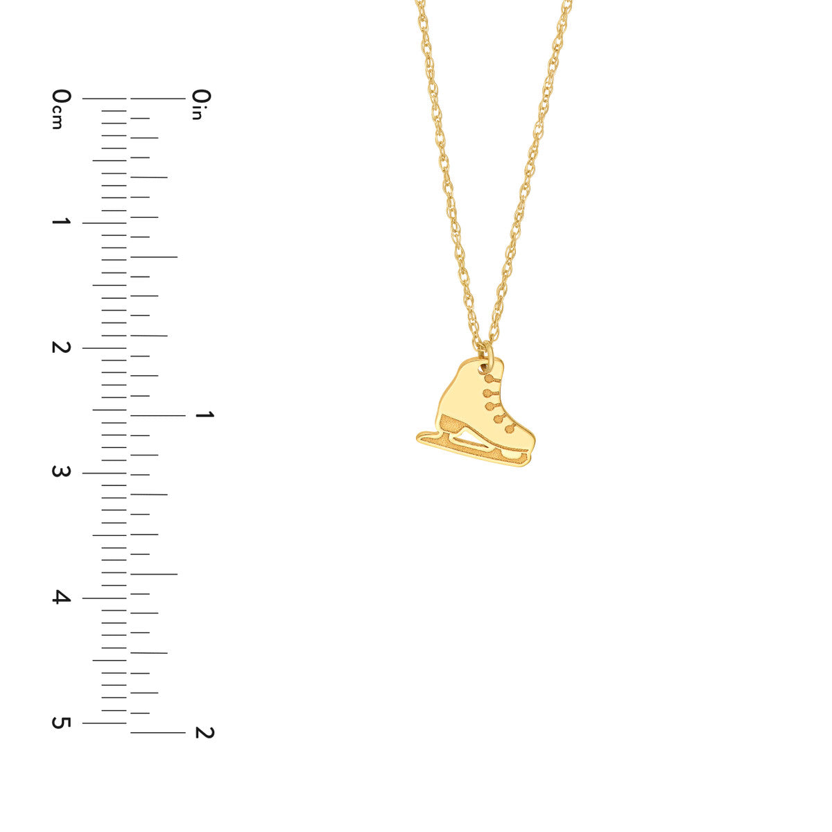 14K Gold Adjustable Necklace So You Ice Skate Necklace