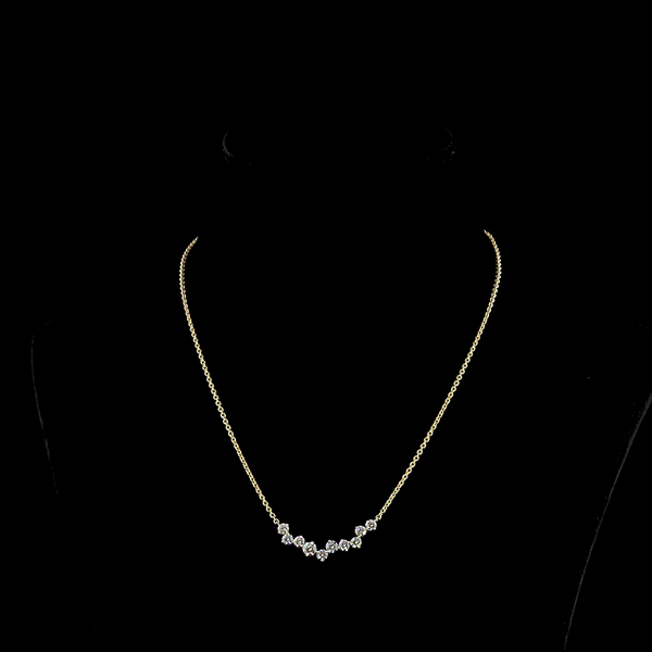 1.75 CT Round Lab Grown Diamond Pendant Necklace in 14K Yellow Gold