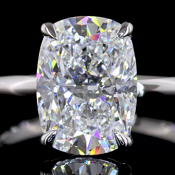 Cushion Brilliant Shape Solitaire Engagement Ring (Lab Grown) - Laura Milman New York